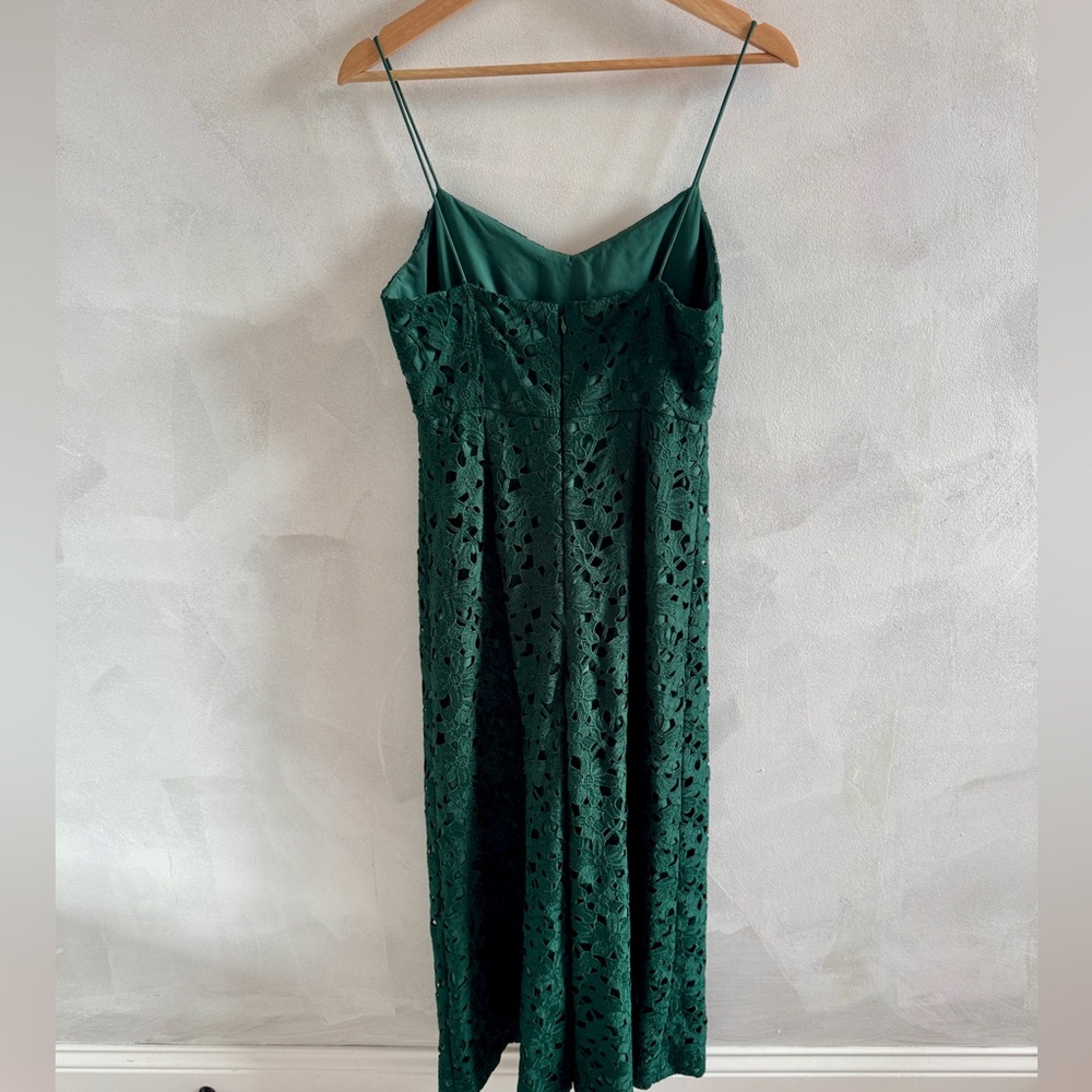 Club Monaco - Green Lace Jumpsuit - Size 4 - Picture 5 of 8